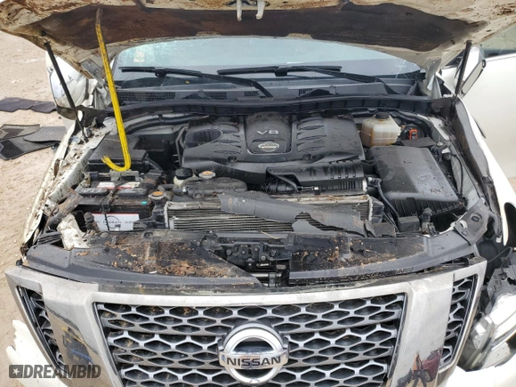 2019 Nissan Armada Platinum with VIN JN8AY2NF3K9350649, listed as a Copart auction lot 43284635 with NaN miles and Salvage Title. Bid and sale history available at carsss.com. Image 14.