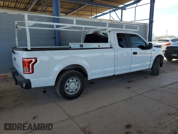 2017 Ford F-150 XL with VIN 1FTEX1CFXHKE52187, listed as a Copart auction lot 57912035 with 186,391 mi miles and Salvage title. Bid and sale history available at DreamBid. Image 3.