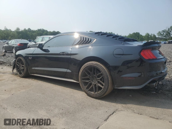 2019 Ford Mustang GT with VIN 1FA6P8CF3K5111433, listed as a Copart auction lot 59966135 with 27,572 mi miles and Salvage title. Bid and sale history available at DreamBid. Image 2.