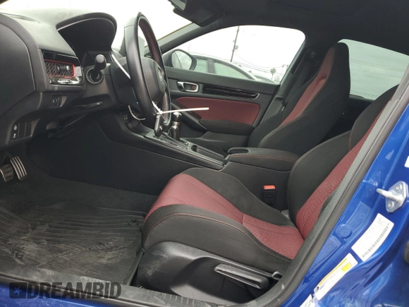 2022 Honda Civic Si with VIN 2HGFE1E51NH471195, listed as a Copart auction lot 53160375 with 26,032 mi miles and Salvage Title. Bid and sale history available at DreamBid. Image 7.