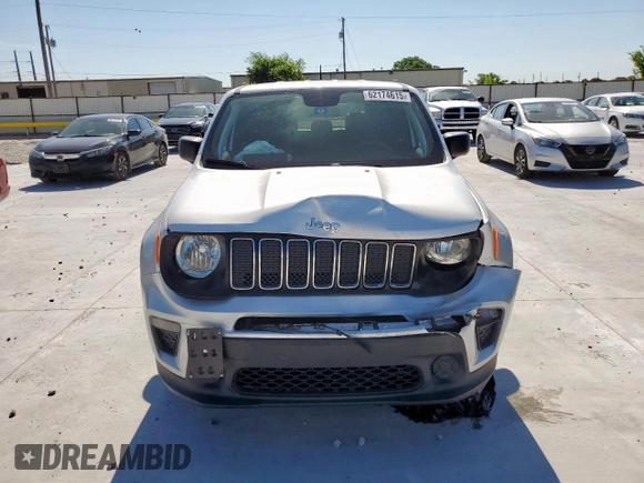 2020 Jeep Renegade Sport with VIN ZACNJAAB3LPL03021, listed as a Copart auction lot 62174615 with 51,645 mi miles and Salvage title. Bid and sale history available at DreamBid. Image 5.