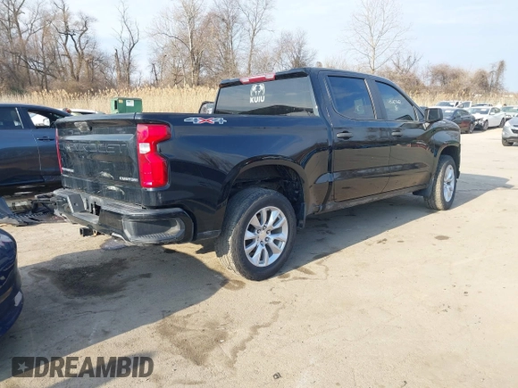 2019 Chevrolet Silverado 1500 Custom with VIN 3GCUYBEF4KG102693, listed as a IAAI auction lot 41683760 with 77,379 mi miles and . Bid and sale history available at DreamBid. Image 4.