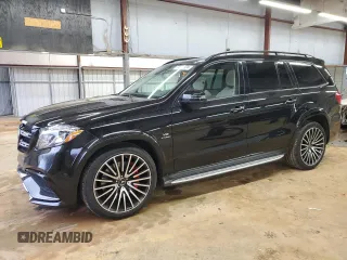 2017 Mercedes-Benz GLS with VIN 4JGDF7FE5HA918226, listed as a Copart auction lot 84388874 with 56,633 mi miles and Salvage Title. Bid and sale history available at carsss.com. Image 1.