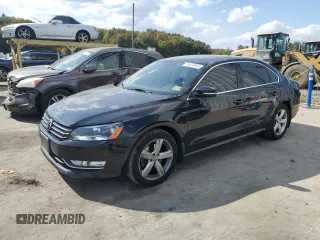 2015 Volkswagen Passat S with VIN 1VWAT7A36FC118085, listed as a Copart auction lot 74824984 with 109,563 mi miles and Salvage title. Bid and sale history available at DreamBid. Image 1.