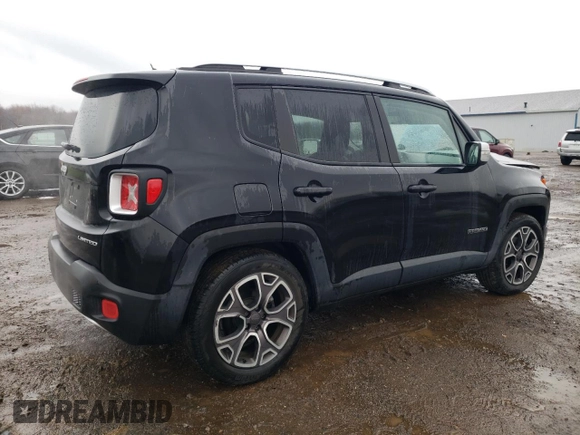2015 Jeep Renegade Limited with VIN ZACCJADT1FPB46446, listed as a Copart auction lot 52746485 with 93,378 mi miles and Salvage Title. Bid and sale history available at DreamBid. Image 3.
