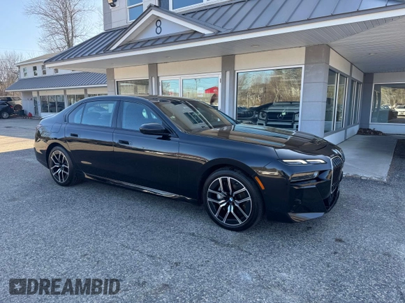 2024 BMW 7 Series 740i xDrive with VIN WBA33EH08RCP86788, listed as a Copart auction lot 51687075 with 13,642 mi miles and Clean Title. Bid and sale history available at carsss.com. Image 1.