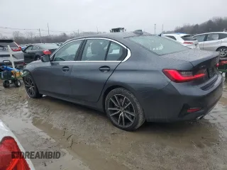 2019 BMW 3 Series 330i xDrive with VIN WBA5R7C52KAJ84461, listed as a Copart auction lot 46566955 with 76,202 mi miles and Salvage Title. Bid and sale history available at carsss.com. Image 2.
