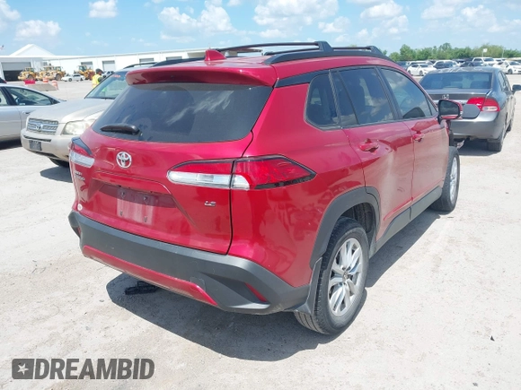 2022 Toyota Corolla Cross LE with VIN 7MUCAAAG1NV004645, listed as a IAAI auction lot 42098602 with 122,135 mi miles and . Bid and sale history available at DreamBid. Image 4.