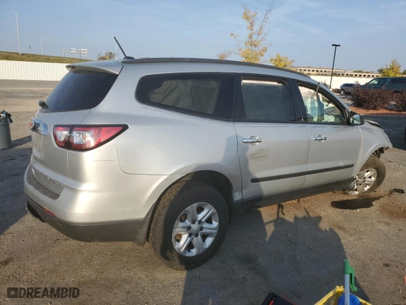2015 Chevrolet Traverse LS with VIN 1GNKRFED2FJ226497, listed as a Copart auction lot 89246925 with 0 mi miles and Non Repairable. Bid and sale history available at carsss.com. Image 3.