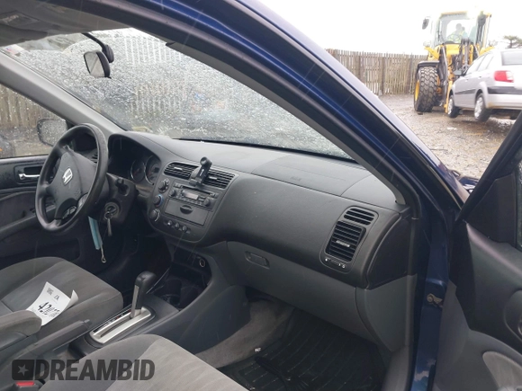 2005 Honda Civic LX z VIN 1HGES16555L014038, wystawiony jako IAAI lot #42027663 z przebiegiem 160 632 mil mil oraz . Historia ofert i sprzedaży dostępna na DreamBid. Obrazek 5.