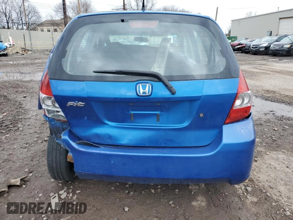 2008 Honda Fit with VIN JHMGD38438S065502, listed as a Copart auction lot 47936835 with 166,958 mi miles and Salvage Title. Bid and sale history available at carsss.com. Image 6.