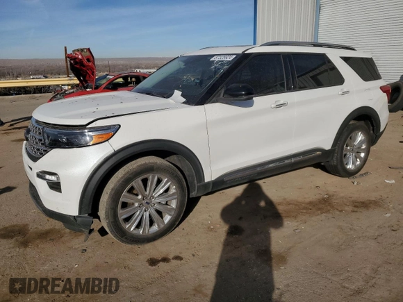 2022 Ford Explorer Limited with VIN 1FMSK8FH1NGA43898, listed as a Copart auction lot 87328924 with 37,273 mi miles and Salvage Title. Bid and sale history available at carsss.com. Image 1.