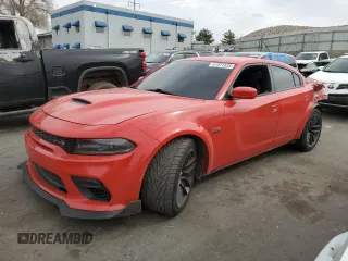 2021 Dodge Charger Scat Pack Widebody with VIN 2C3CDXGJ2MH540691, listed as a Copart auction lot 47871535 with 82,582 mi miles and Salvage Title. Bid and sale history available at carsss.com. Image 1.