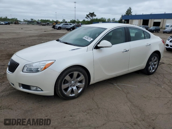 2012 Buick Regal Premium 1 z VIN 2G4GS5EKXC9147271, wystawiony jako Copart lot #58298375 z przebiegiem 144 881 mil mil oraz Czysty tytuł • Clean title. Historia ofert i sprzedaży dostępna na DreamBid. Obrazek 1.
