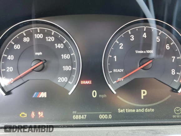 2017 BMW M4 with VIN WBS3R9C51HK709687, listed as a Copart auction lot 53371805 with 68,847 mi miles and Salvage title. Bid and sale history available at DreamBid. Image 9.