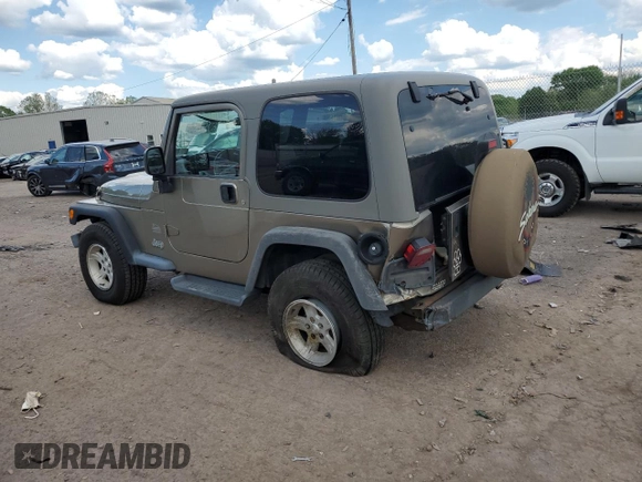 2004 Jeep Wrangler Sahara with VIN 1J4FA59SX4P791038, listed as a Copart auction lot 56154455 with 193,693 mi miles and Salvage title. Bid and sale history available at DreamBid. Image 2.