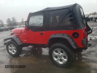 2002 Jeep Wrangler SE with VIN 1J4FA29P02P715013, listed as a Copart auction lot 48039035 with 193,583 mi miles and Salvage Title. Bid and sale history available at DreamBid. Image 2.