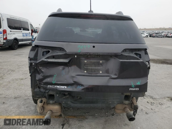 2017 GMC Acadia SLT with VIN 1GKKNULS3HZ230691, listed as a Copart auction lot 59612615 with 143,394 mi miles and Salvage title. Bid and sale history available at DreamBid. Image 6.