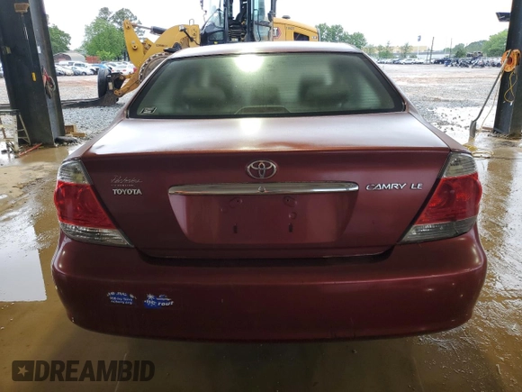 2006 Toyota Camry STD with VIN JTDBE32K663062777, listed as a Copart auction lot 54165915 with 221,995 mi miles and Clean Title. Bid and sale history available at carsss.com. Image 6.
