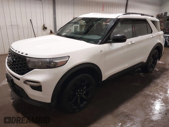 2023 Ford Explorer ST-Line with VIN 1FMSK8KH9PGA14528, listed as a IAAI auction lot 41803607 with 50,146 mi miles and . Bid and sale history available at DreamBid. Image 2.