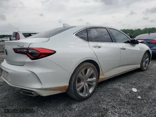 2021 Acura TLX w/Technology Package with VIN 19UUB5F41MA008113, listed as a Copart auction lot 48167985 with 47,213 mi miles and Salvage Title. Bid and sale history available at carsss.com. Image 3.