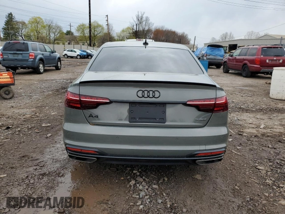 2023 Audi A4 S line Premium Plus with VIN WAUEAAF40PA012816, listed as a Copart auction lot 51128865 with 16,875 mi miles and Salvage Title. Bid and sale history available at DreamBid. Image 6.