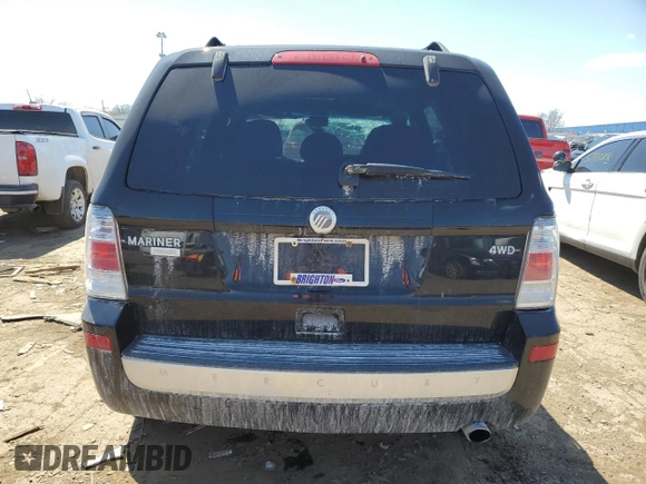 2009 Mercury Mariner Premier с VIN 4M2CU97719KJ08051, выставлен на аукционе Copart как лот 53328965 с пробегом 98 229 миль миль и Чистый • Clean title. История ставок и продаж доступна на DreamBid. Изображение 6.