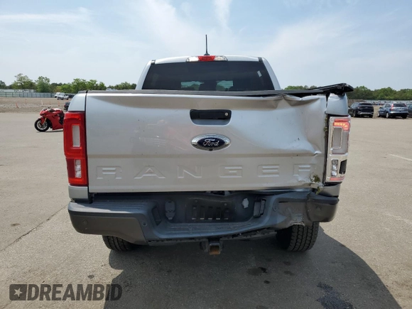2021 Ford Ranger XL with VIN 1FTER4FH9MLD13892, listed as a Copart auction lot 59750245 with 22,932 mi miles and Salvage title. Bid and sale history available at DreamBid. Image 6.