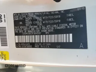 2015 Toyota Sienna XLE с VIN 5TDYK3DC3FS640597, выставлен на аукционе Copart как лот 59334555 с пробегом 187 728 миль миль и Списание • Salvage title. История ставок и продаж доступна на DreamBid. Изображение 13.