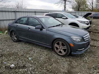 2011 Mercedes-Benz C-Class C 300 Sport with VIN WDDGF8BB0BR149653, listed as a Copart auction lot 52490125 with 95,315 mi miles and Salvage Title. Bid and sale history available at carsss.com. Image 4.