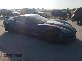 2017 Chevrolet Corvette with VIN 1G1Y12D75H5100590, listed as a Copart auction lot 52602565 with 36,884 mi miles and Salvage title. Bid and sale history available at DreamBid. Image 4.