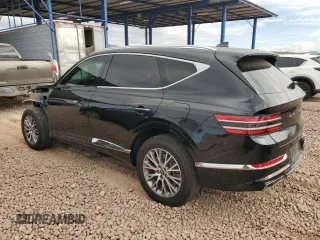 2021 Genesis GV80 with VIN KMUHBDSB8MU041121, listed as a Copart auction lot 45007065 with 55,347 mi miles and Salvage Title. Bid and sale history available at carsss.com. Image 2.