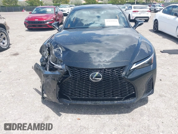2025 Lexus IS 350 F Sport with VIN JTHBZ1B2XS5084514, listed as a IAAI auction lot 42125934 with 2,200 mi miles and . Bid and sale history available at DreamBid. Image 12.