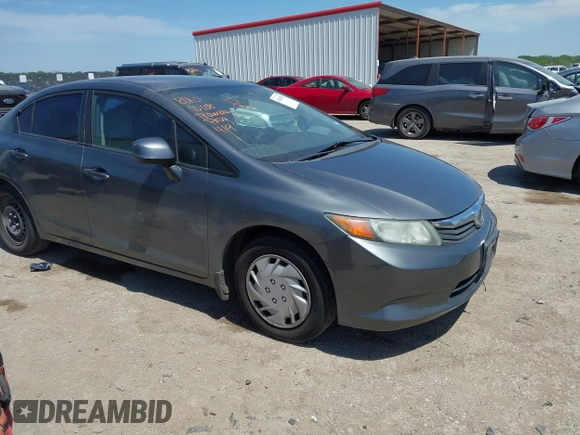 2012 Honda Civic LX z VIN 19XFB2F57CE012290, wystawiony jako IAAI lot #42030870 z przebiegiem 191 886 mil mil oraz . Historia ofert i sprzedaży dostępna na DreamBid. Obrazek 1.