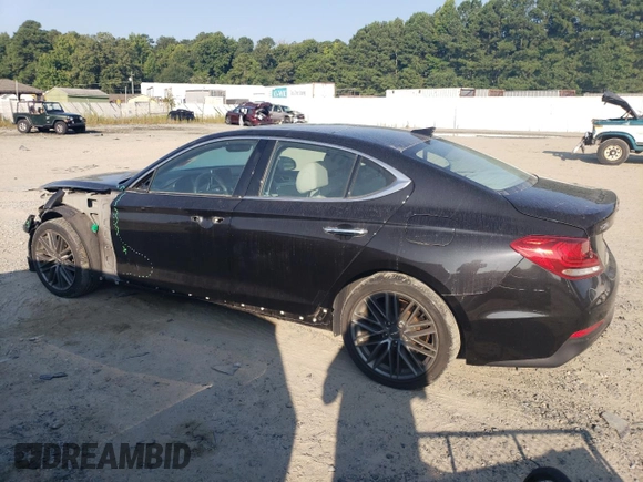 2019 Genesis G70 2.0T Advanced with VIN KMTG34LA8KU024903, listed as a Copart auction lot 68116404 with 45,004 mi miles and Salvage Title. Bid and sale history available at carsss.com. Image 2.