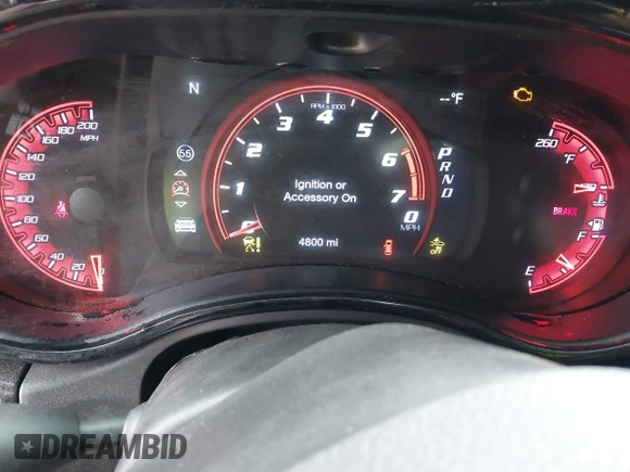 2021 Dodge Durango SRT Hellcat with VIN 1C4SDJH92MC605759, listed as a IAAI auction lot 41639174 with 4,800 mi miles and . Bid and sale history available at DreamBid. Image 7.