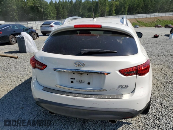 2012 Infiniti FX with VIN JN8AS1MW4CM151282, listed as a Copart auction lot 62076375 with 172,802 mi miles and Salvage title. Bid and sale history available at DreamBid. Image 6.