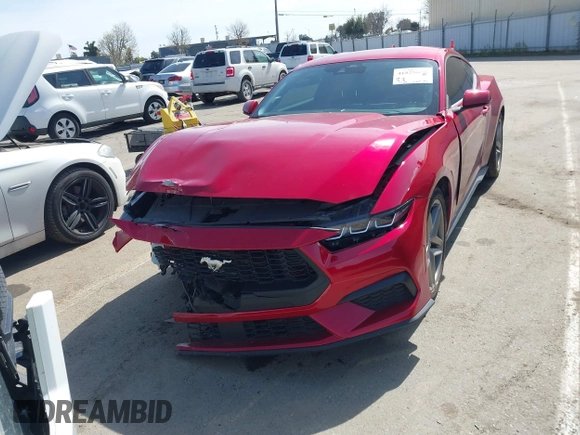 2024 Ford Mustang EcoBoost z VIN 1FA6P8TH2R5137890, wystawiony jako IAAI lot #41825638 z przebiegiem 6 144 mil mil oraz . Historia ofert i sprzedaży dostępna na DreamBid. Obrazek 20.