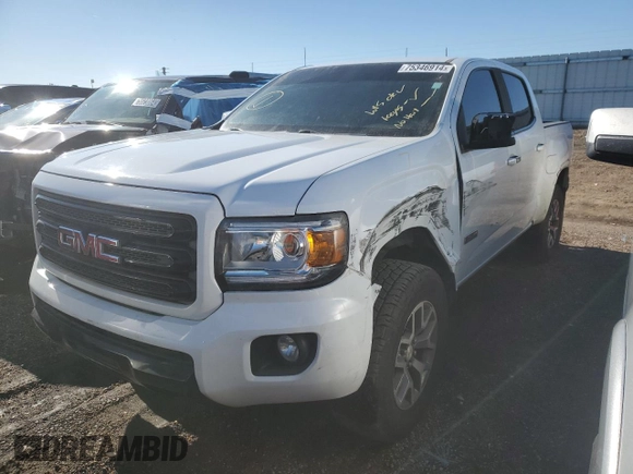 2018 GMC Canyon 4WD All Terrain w/Cloth with VIN 1GTG6CEN7J1242511, listed as a Copart auction lot 75346914 with 104,010 mi miles and Salvage Title. Bid and sale history available at carsss.com. Image 1.