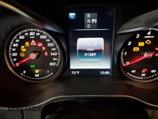 2017 Mercedes-Benz C 300 with VIN WDDWJ4JB1HF381256, listed as a Copart auction lot 46089415 with 91,389 mi miles and Clean Title. Bid and sale history available at carsss.com. Image 9.