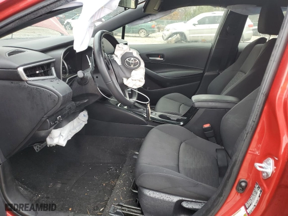 2021 Toyota Corolla Hatchback SE with VIN JTND4MBE3M3109820, listed as a Copart auction lot 84167304 with 34,302 mi miles and Salvage Title. Bid and sale history available at carsss.com. Image 7.