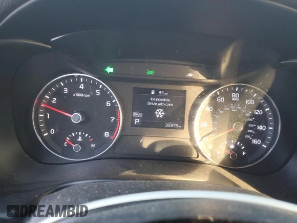 2021 Kia Forte FE with VIN 3KPF24ADXME412081, listed as a Copart auction lot 41478885 with 35,978 mi miles and Salvage Title. Bid and sale history available at carsss.com. Image 9.