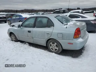 2005 Hyundai Accent GLS with VIN KMHCG45C05U605523, listed as a Copart auction lot 43811815 with 190,638 mi miles and Salvage Title. Bid and sale history available at carsss.com. Image 2.