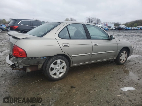 2006 Nissan Sentra S with VIN 3N1CB51D46L642824, listed as a Copart auction lot 50992655 with 157,462 mi miles and Salvage Title. Bid and sale history available at DreamBid. Image 3.