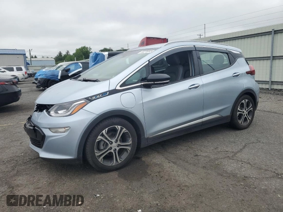 2017 Chevrolet Bolt EV Premier z VIN 1G1FX6S09H4165354, wystawiony jako Copart lot #60276045 z przebiegiem 106 852 mil mil oraz Szkoda całkowita • Salvage title. Historia ofert i sprzedaży dostępna na DreamBid. Obrazek 1.