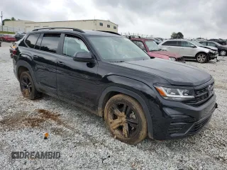 2023 Volkswagen Atlas SEL R-Line Black z VIN 1V2SR2CA1PC552029, wystawiony jako Copart lot #54371935 z przebiegiem Nie podano mil oraz Szkoda całkowita • Salvage title. Historia ofert i sprzedaży dostępna na DreamBid. Obrazek 4.