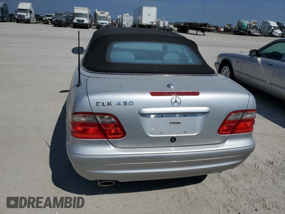 2002 Mercedes-Benz CLK 320/430 with VIN WDBLK70G22T095514, listed as a Copart auction lot 75862504 with Not Provided miles and Salvage Title. Bid and sale history available at DreamBid. Image 6.