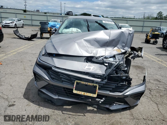 2024 Hyundai Elantra SEL with VIN KMHLM4DG9RU732564, listed as a Copart auction lot 56795735 with 6,999 mi miles and Salvage title. Bid and sale history available at DreamBid. Image 5.