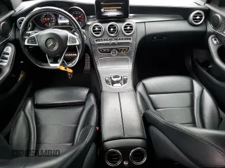 2017 Mercedes-Benz C 300 with VIN 55SWF4JB1HU179841, listed as a Copart auction lot 53890695 with 116,267 mi miles and Salvage Title. Bid and sale history available at DreamBid. Image 8.