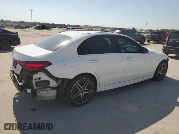 2023 Mercedes-Benz C 300 z VIN W1KAF4GBXPR105741, wystawiony jako Copart lot #51976815 z przebiegiem 32 774 mil mil oraz Szkoda całkowita • Salvage title. Historia ofert i sprzedaży dostępna na DreamBid. Obrazek 3.